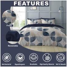 VELVETIO Premium Rae Printed Duvet Cover Set And Matching Pillowcase Soft Warm And Lightweight Quilt Bedding For All Seasons - Multicolor - View 5