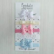 Promoção Kit Faixinha Acessório de Cabelo Para Menina Bebê Charmoso Cores - Multicolorido - Visão 1