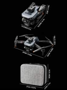 O Drone K6 com Câmera possui Câmeras Duplas de Alta Definição, Hover com Fluxo Óptico e Desvio Inteligente de Obstáculos. É um Quadricóptero Multirrotor. Câmera, Drone Brinquedo Controlado por Controle Remoto. Prazeres de Viagem Interno/Externo incluem: Bolsas de Armazenamento Profissionais e Lâminas de Hélice Sobressalentes, Múltiplas Configurações de Bateria, Proporcionando Presentes de Aniversário Perfeitos para Homens/Mulheres, Presentes de Natal/Halloween/Ano Novo