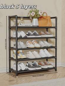 1 chiếc kệ giày 3-7 tầng, dung tích lớn, chắc chắn, đơn giản, chống bụi, dùng cho nhà ở/ký túc xá, tủ đựng giày nhiều tầng, giá để giày trong tủ quần áo, giá treo giày, giá để giày treo trên cửa. - Nhiều màu - Xem 6