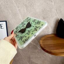 Holographic Cow Print/Butterfly Flat Protective Case, Compatible With Apple Tablet Protective Case