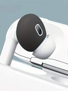 2pcs Thin Eartips Compatible With Airpods 4th Gen, Pro, 3 - White - View 7