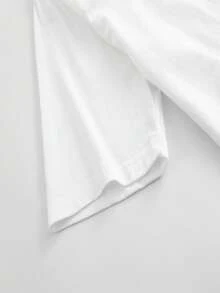 Camiseta de Manga Corta Negra con Estampado de Jesús en Puesta de Sol, Diseño Religioso para Uso Diario y Eventos Espirituales - Blanco - Ver 3