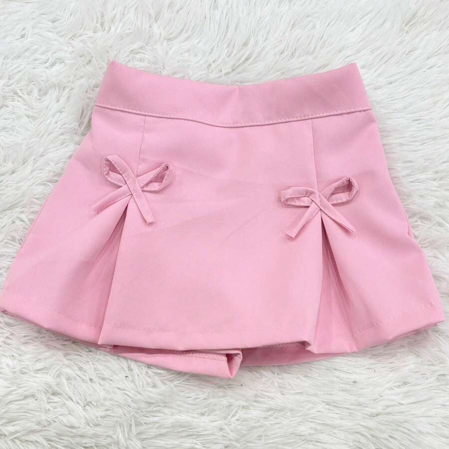 CHILDREN'S TAILORED SKIRT SHORTS FOR WOMEN - 淺粉色 - 查看 1