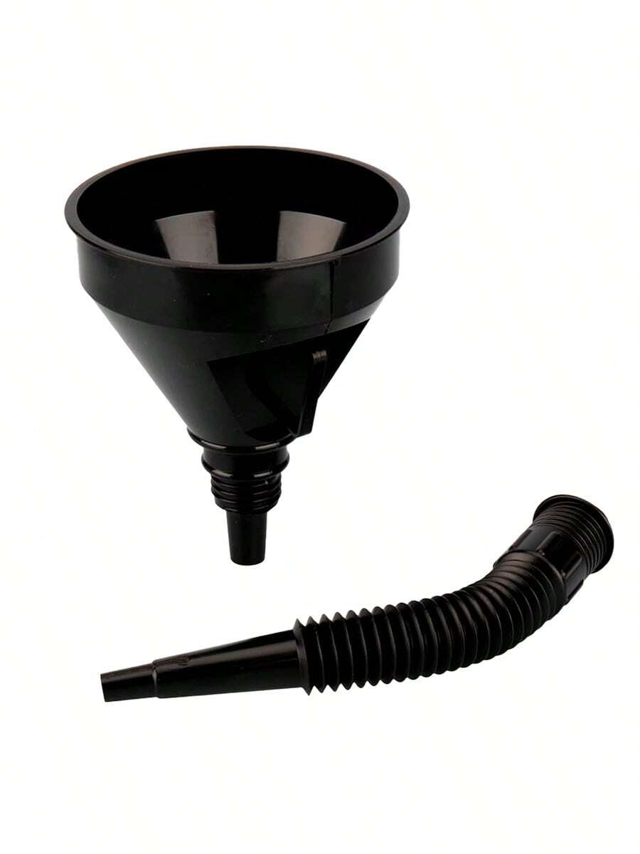 Kit Funil Flexível Sanfonado Plástico P/combustível Óleo + Jarra Medidora 1 Litro Com Alça - Somente Funil - Visão 1