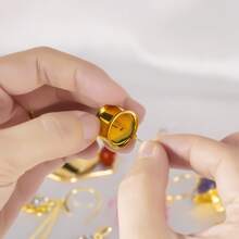2 piezas Nuevos Dilatadores de Oreja de Acero Inoxidable DIY, Túneles y Enchufes para Perforación, Joyería para Expansión de Orejas, Pendientes Colgantes para Mujeres - redondo - Ver 8
