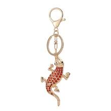 New Rhinestone Alloy Car Pendant, European & American Style, Men's Father's Day Gift, Rhinestone Lizard Small Gift, Creative Keychain, Metal Keychain Gift, Animal Party Zinc Alloy Accessory, Autumn Christmas Bag Charms Car Accessories Teacher Friend Sister Gift Ideas