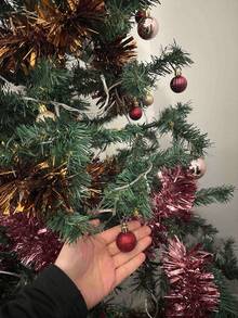 24个3厘米圣诞球套装，圣诞装饰球，圣诞树装饰，适用于婚礼、生日派对、节日装饰、圣诞派对、圣诞氛围装饰道具、圣诞装饰品、圣诞礼物、圣诞装饰、房间装饰、家居装饰、圣诞装饰品、家居圣诞礼物、圣诞装饰 - 彩色 - 查看 4