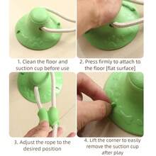 Dog Toy Pet Supplies Suction Cup Tug Rope Chew Stick Indestructible Self-Playing - Multicolor - View 4