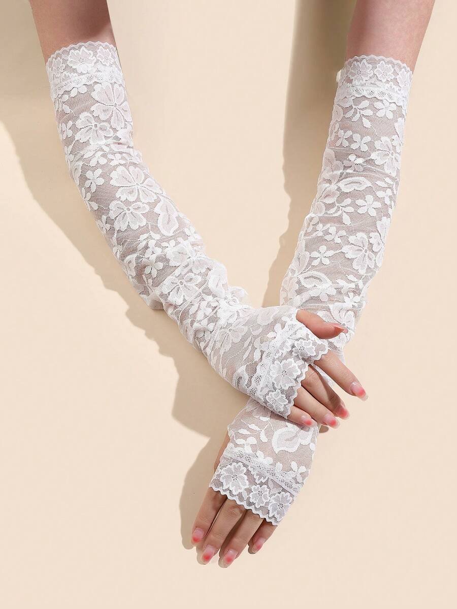 1 Paio di Maniche Estive Sexy Lavorate a Maglia per Donna, Scaldamuscoli per Esterni