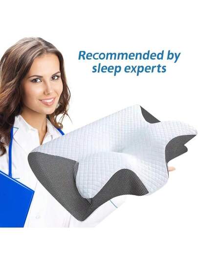 Memory Foam Pillows Cooling Kussen Neck Support, Adjustable Cervical Cozy Sleeping, Odorless Ergonomic Contour Pillows, Bed Side Back Stomach Sleeper view 8