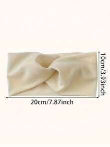 1PC Women's Thick Winter Headband - Soft Solid Color Hair Accessory, Elegant Bohemian Style Loose Headband, Suitable For Cold Weather Thanksgiving, And Holiday Gifts Multi Functional Headband, Winter Headband, Women's Winter Warm Headband, Soft Headband, Elastic Headband, Women's Elastic Headband (Due To Lighting Reasons, There May Be Some Color Difference In Photos Taken) Women Bandana Winter Head Wrap Warm Women Scarf Women Hair Accessories Elegant Hair Band