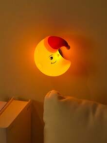 硅胶壁灯 LED床头灯 圣诞拍打硅胶夜灯 USB充电，暖光灯条三档亮度，星星、月亮、云朵图案 - Warm light - 查看 3