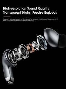 Lenovo Auriculares intrauditivos Bluetooth Lenovo ERAZER EP118, inalámbricos con batería de larga duración, cancelación de ruido, resistentes al agua, ideales para deportes y juegos.