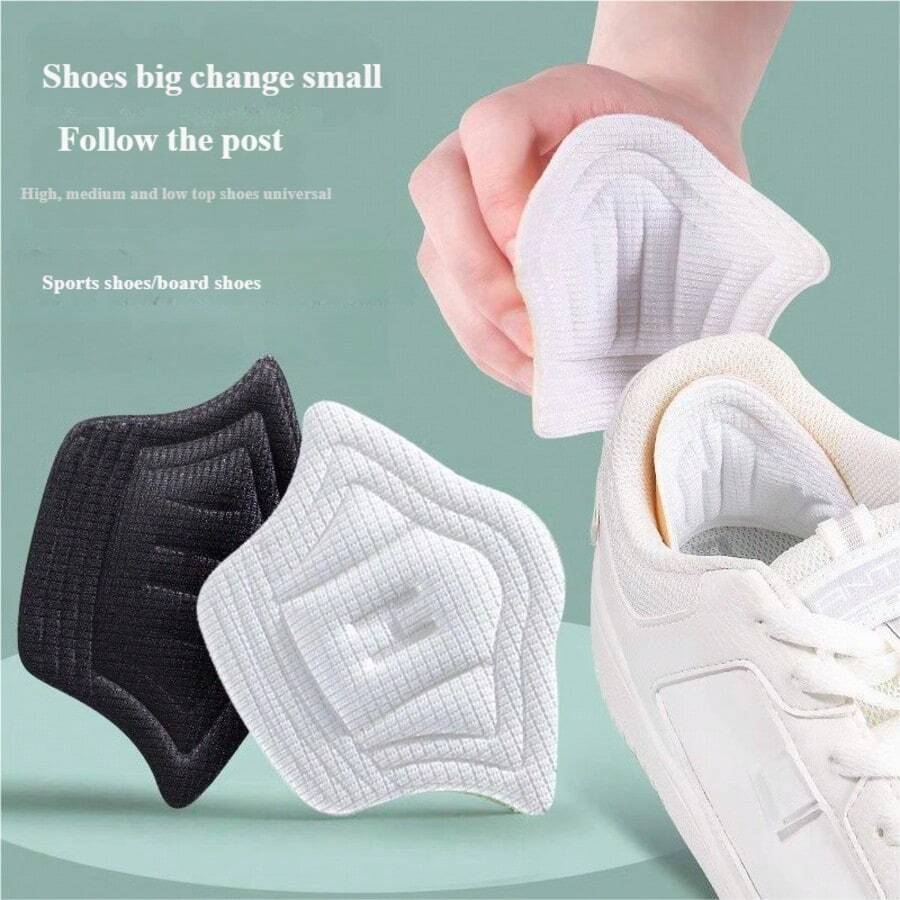 1 paire de protecteurs de talons, coussinets antidérapants anti-frottements pour talons/baskets/chaussures , réducteur de taille ajustable, accessoire essentiel pour le soin des pieds toute saison