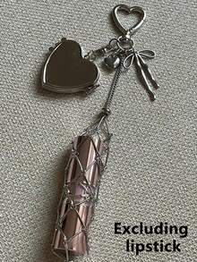 创意悬挂装饰心形星形吊坠网袋，不锈钢口红架，金属钥匙扣，男女皆宜的礼物