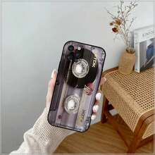 Custodia per telefono in silicone con cassetta magnetica radio compatibile con Apple 15, 14, 16, 13, 12, 11 Pro Max Mini 8 7 XS XR SE, antiurto - compatibile con custodia per iPhone 17, custodia per iPhone 17 Pro, custodia per iPhone 17 Pro Max