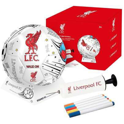 Liverpool FC Colour In Mini Football Set (Multicoloured) - 100% Mixed - (TA13589)