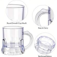 12 Pcs Shot Beer Mug Mini Beer Glasses Small Tasting Glasses Whiskey Juice Cups Birthday BBQ Beer Festival Bachelorette Party Supplies