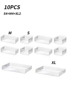 1pc/6/10pcs Elegant Acrylic Makeup Storage Box For Vanity - Versatile Drawer Organizer For Eyeshadow, Skincare, And Cosmetics - Perfect For Autumn And Holiday Decor, Ideal For Bedroom And Home Organization, Enhance Your Space With Stylish Fall And Festival Touches, Great For Christmas, Thanksgiving, New Year, And Valentine's Day Celebrations - Clear - View 17