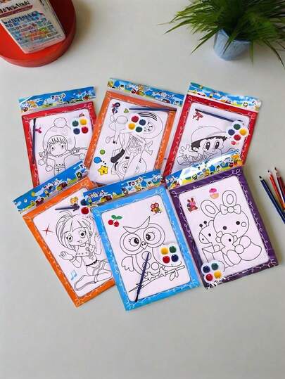 15 piezas/30 piezas Pintura acuarela Colorear DIY Rompecabezas de acuarela Arte de graffiti