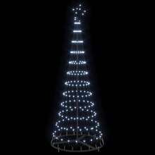 LED Weihnachtsbaum Kaltes Weiß 138,5 x 138,5 x 399 cm Metall-XY692197