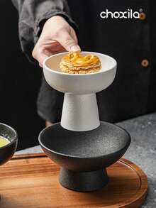 choxila 1 Set Ceramic Dessert Cup, Dessert Bowl, Nut Bowl, Snack Plate, Tea Plate, Fruit Plate, Dinner Plate, Appetizer Plate, Suitable For Home, Hotel, Party And Restaurant