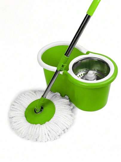 (nuevo) mopa con extractor, mopa giratoria con cubo, mopa mágica giratoria de 360°, mopa giratoria, mopa de microfibra, mopa giratoria para secar ahorrando tiempo y esfuerzo, conjunto de mopa, combinación de mopa, escoba y pala