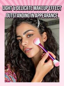 MISSLYN-Double Ended Powder Brush, Multifunctional Makeup Brush,Thick And Soft Fur,Fashionable Powder Brush,Easy To Carry,Double-Ended Brush,Easy To Apply,Daily,Skin-Friendly,Take Powder Evenly,Suitable For Beginners