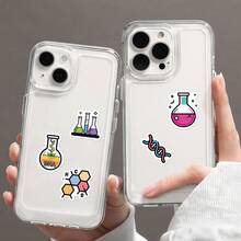 500PCS Science Stickers Roll Chemistry Stickers Graffiti Decorative Stickers Funny Stickers Vinyl Waterproof Stickers For Journaling Computer Scrapbook Luggage Water Bottle Phone - Multicolor - View 4