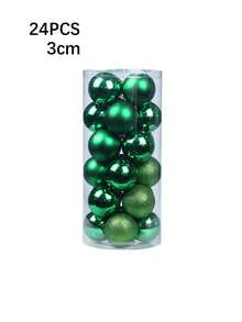 24个3厘米圣诞球套装，圣诞装饰球，圣诞树装饰，适用于婚礼、生日派对、节日装饰、圣诞派对、圣诞氛围装饰道具、圣诞装饰品、圣诞礼物、圣诞装饰、房间装饰、家居装饰、圣诞装饰品、家居圣诞礼物、圣诞装饰 - 彩色 - 查看 13