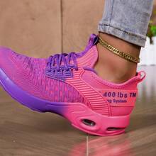 Comfortable,Casual,Commuter,Mothers Day Gifts ,Holiday,Halloween,Christmas,Personalized,Halloween Women's Fashion,Fallfreshnes,Women's Sneakers - Available In Three Colors: Bright Pink, White And Bright Orange. Women's Casual Shoes, Lightweight Blade Sole, Breathable Knit, Lace-Up Rebound Cushioning, Suitable For Walking And Tennis, Sports Style2025 Autumn New Arrivals Women's Lightweight Stylish Sneakers - Low-Top  Sole For All-Day Wear, Casual Sneakers |   Low-Top Sneakers |   Lace-Up Closure, Comfortable, Non-Slip, Lace-Up Casual Sneakers With Cushioned Insoles, White Stripe Design (These Shoes Are Perfect For Swapping With Friends At The Start Of The New School Year. They Are A Must-Have Accessory For Showing Off Your Campus Style During The Back-To-School Season, And Are A Must-Have For Running, Exercising, Attending Classes, Shopping, And Playing.) . They Are A Must-Have Item For Halloween Costume Outfits And Also Very Suitable For Wearing With Clothes In The Autumn Season.