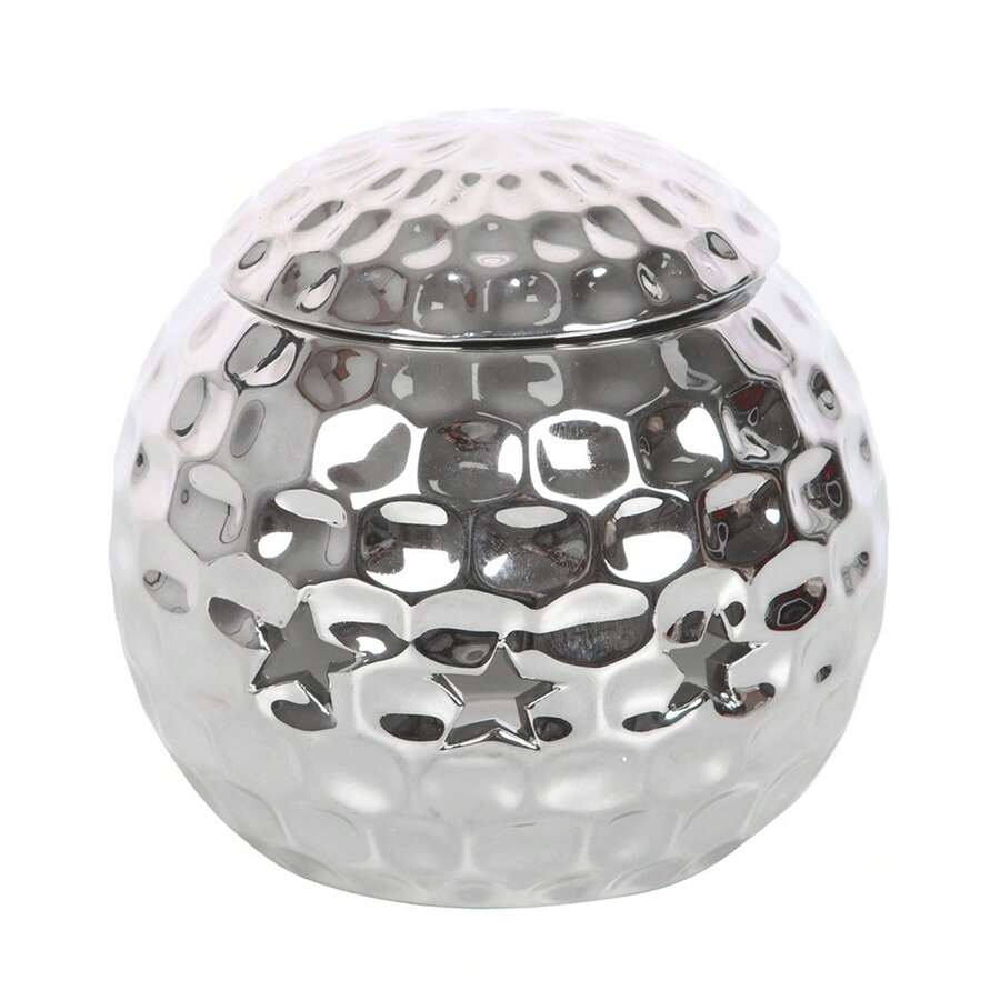 Something Different Disco Ball Oil Burner (Silver) - 100% Mixed - (SD9964) - Silver - View 1