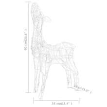 -Rentier-Familie Weihnachtsdeko Acryl 160  Kaltweiß