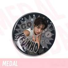 Cotis Badge, Street Style Member Design + "GO" Colorful Round High-Definition Printed Brooch, Fan Cheering Accessory, Suitable For Fan Meetings, Idol Events Cheering, And Daily Outfit Decoration - Multicolor - View 10