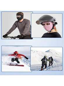 Conjunto de invierno que incluye gafas y máscara facial, a prueba de viento y nieve, transpirable y lavable, pasamontañas, adecuado para actividades al aire libre, ciclismo, esquí, escalada, gran regalo para el Día de San Valentín