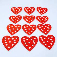 Heart Patch Red Heart Iron On Patches Heart Embroidery Patches Applique Repair Clothes Decoration - 1 - View 5