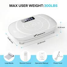 MERACH Vibration Plate Exercise Machine, Whole Body Workout Fitness Platform With Motor Speed Control, Adjustable Settings For Home Training And Shaping - Xem 7