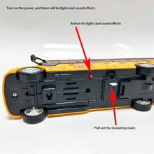 Toy, Children's Toy Car, Toy Car, With Lights And Sounds, Inertial Powered, Bus Model, Party Gift For Boys, Children's Game, Children's Birthday, Children's Toys, Interactive Children's Game, Boys' Toys, Toy Children, Children's Toy Car, Party Favors, Christmas, Halloween, Toy Car, Toy, Gift For Boys, Birthday Gift - Multicolor - View 9