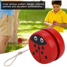 Dioche YoYo con Cuerda, patrón de Dibujos Animados Lindo Juguete de Pelota de yoyo para Principiantes de, Juguete de enseñanza de educación temprana para niños Escarabajo - 1 - Ver 2