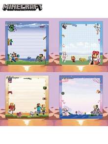 50 Stücke Minecraft Coolies fürchten sich vor Steve Cartoon Schülerhefte, Materialnoten, Blätter, kreative Cartoons, Sanrio-Familienstil Haftnotizen, Nachrichten, Memos und Haftnotizen. Du kannst damit süße Notizen hinterlassen, Schulbedarf und sie für den Schulstart verwenden.