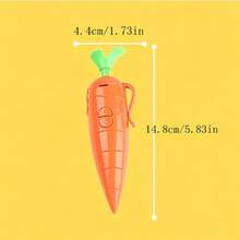 Large Size Carrot Shaped Voice Recorder, Children & Student Writing Tool, Carrot Design Ballpoint Pen With Recording Function, Learning Supplies - Multicolor - View 8
