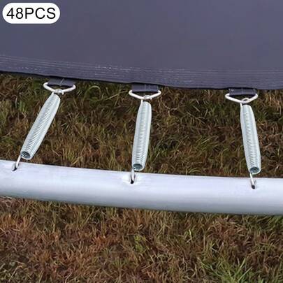 48er-Pack Trampolin-Ersatzfedern 7,08 Zoll verzinkte Stahlfedern mit T-Werkzeug für die Trampolinwartung