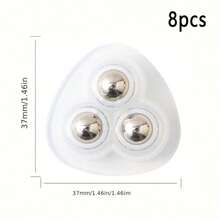 4/8pcs Mini Self-Adhesive Swivel Casters, 360° Rotation, ABS Rotating Rollers For Home And Kitchen Use