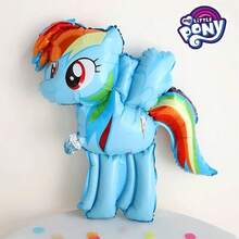Hasbro 6pcs  Officially Licensed Twilight Sparkle Applejack Rainbow Dash Fluttershy Rarity Pinkie Pie Balloon Set Cute Cartoon Style Decoration Carnival Party Photo Props Party Supplies Christmas Birthday Gifts - YY-xMBL-001 - View 8