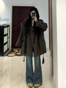 Women Trench Coats - Picture Color - View 4