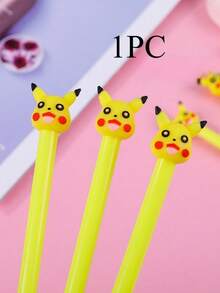 قلم كرتوني كيوت بتصميم بيكاتشو، قلم توقيع كيوت هدية مكتبية، قلم توقيع