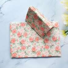 1 件 A5/A6 玫瑰图案布书套，计划簿封面保护壳日记本封面保护套办公文具用品，赠送 1 个透明放大镜，可用作书签 - 單件 - 查看 8