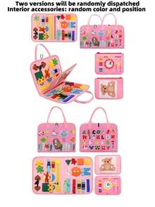 Busy Board Montessori Toys For Girls & Boys Gifts, Sensory Toys,Educational Travel Toys, Preschool Activities For Learning Fine Motor Skills, Toddler Board Ages Educational Toys,Busy Board Montessori,Fine Motor,Fine Motor Skills