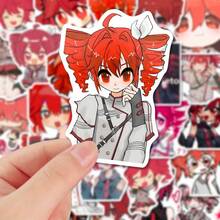 64pcs Kasane Virtual Vocaloid Stickers, Suitable For Decorating Skateboards, Helmets, Mirrors, And Other Items - Multicolor - View 6